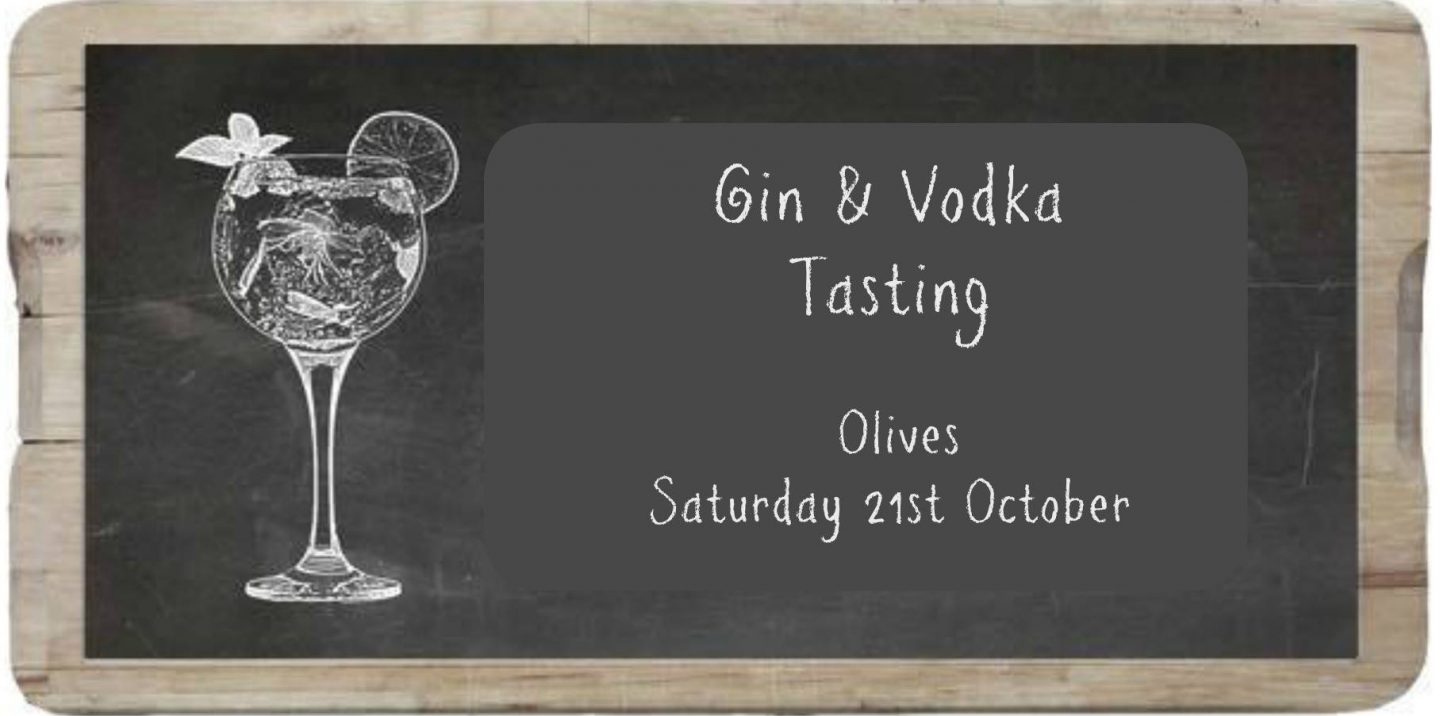 Olives at the Station Gin and Vodka Tasting Event