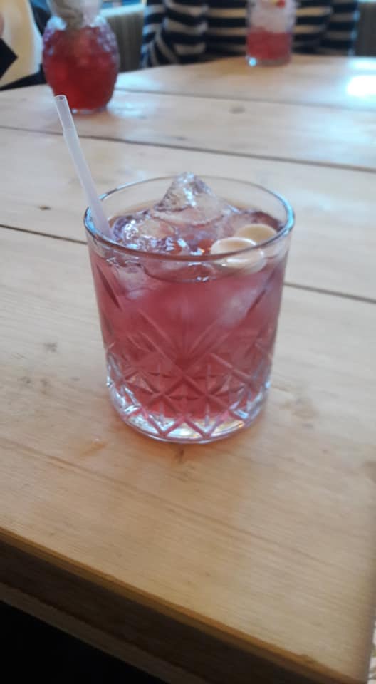 Parma Violet at Ps and Qs Sunderland cocktail bar sunderland safari restaurant week