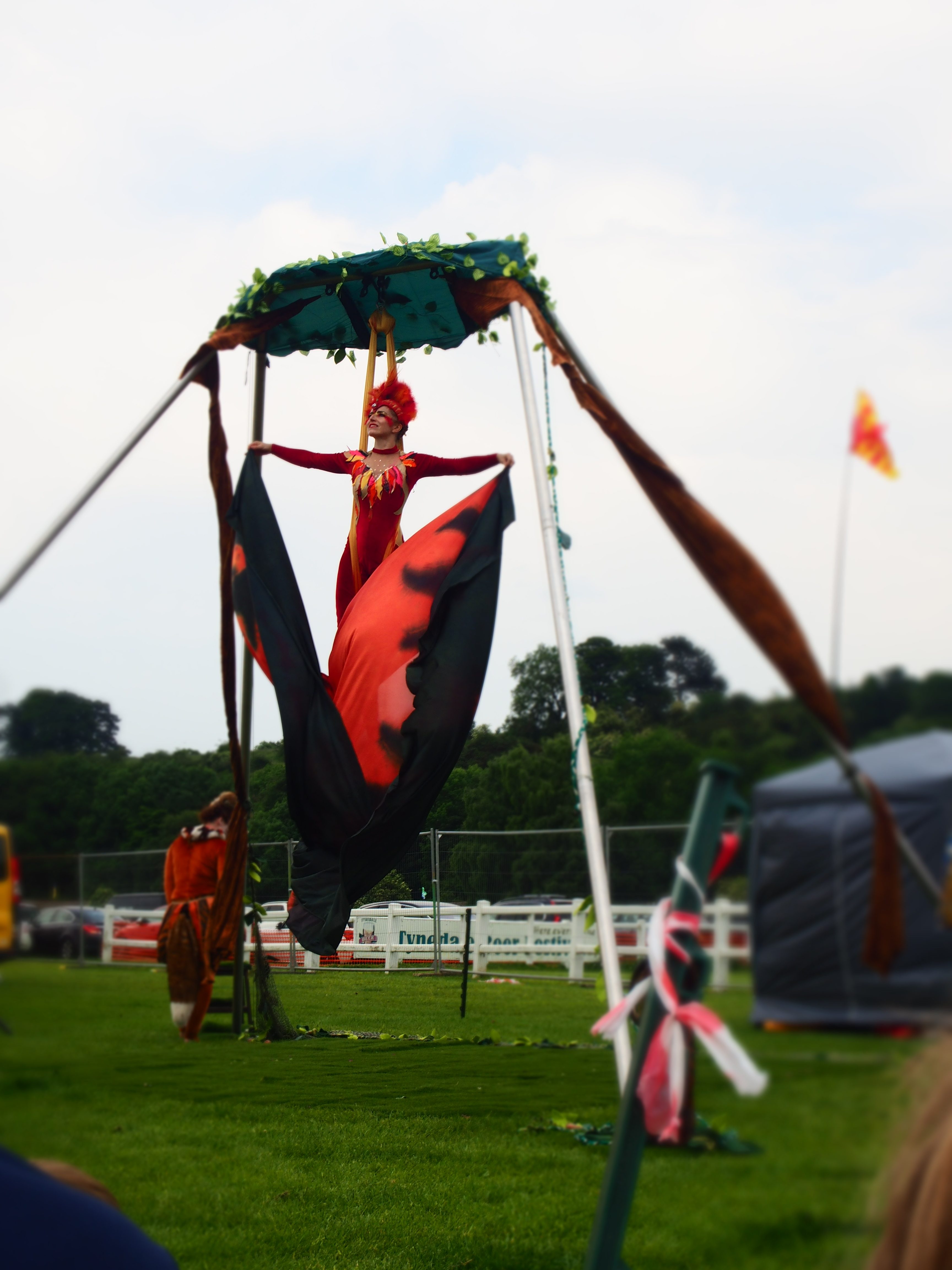 Corbridge Festival June 2019 The Pheonix and the Thief ariel acrobat